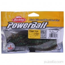 Berkley Powerbait Chigger Craw Soft Bait 4 Length, Pmpkin Green Fleck, Per 9 553146078